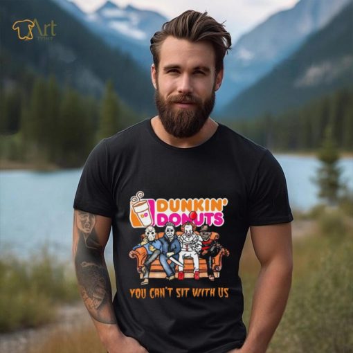 Horror Movie Characters Dunkin’ Donuts You Can’t Sit With Us Halloween 2024 shirt