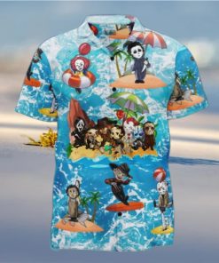 Horror Movie Icons Enjoying Summer Hawaiian Shirt