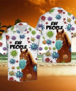 Horse Ew People Hawaiian Shirt