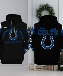 Hot Trending Indianapolis Colts Nfl Throwback Black 3d Hoodie