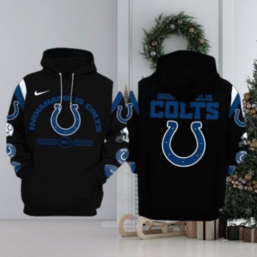 Hot Trending Indianapolis Colts Nfl Throwback Black 3d Hoodie