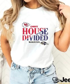 House Divided Kansas City Chiefs vs Baltimore Ravens Logo Shirt