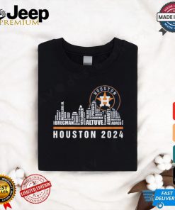 Houston 2024 Baseball Team Player Name City Skyline T Shirt