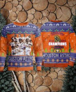 Houston Astros Christmas Ugly Sweater World Series Champion