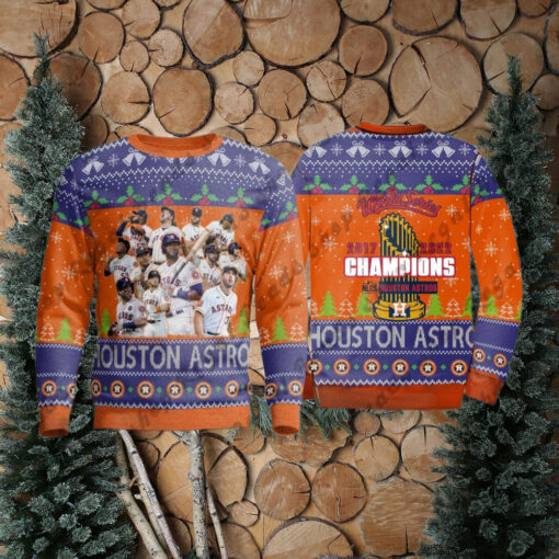 Houston Astros Christmas Ugly Sweater World Series Champion