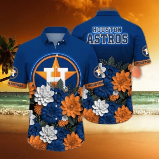 Houston Astros MLB Flower Hawaii Shirt And Tshirt For Fans