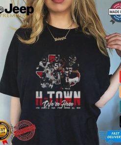 Houston Football H Town We're Here T Shirt