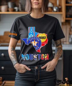 Houston Map Sports Teams Logo 2024 Unisex T Shirt