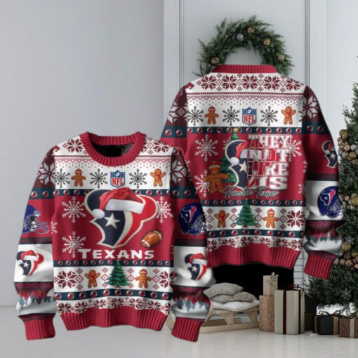 Houston Texans 2024 They Not Like Us Texans Christmas Ugly Sweater