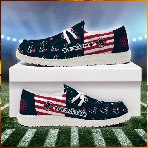 Houston Texans 2024 Version Personalized Hey Dude Shoes