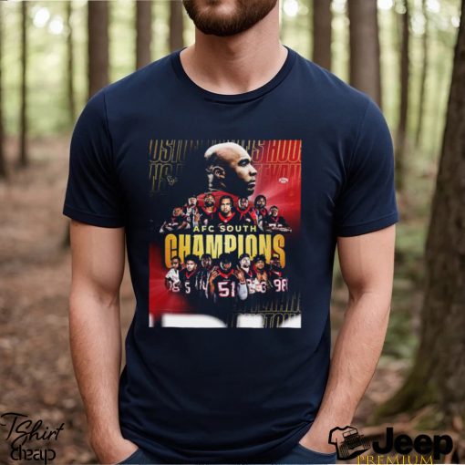 Houston Texans Are The Champions Of AFC South Division NFL Playoffs Seasons 2023 Poster Unisex T Shirt