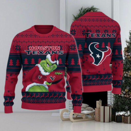 Houston Texans Grinch Ugly Christmas Sweater