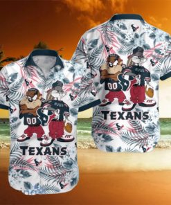 Houston Texans Hawaiian Shirt Taz and Bugs For NFL Team