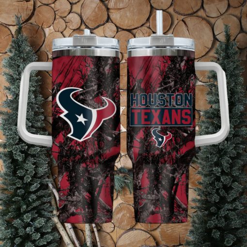 Houston Texans NFL Hunting Personalized Stanley Tumbler 40oz