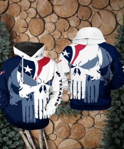 Houston Texans NFL Team Skull 3D Printed Hoodie