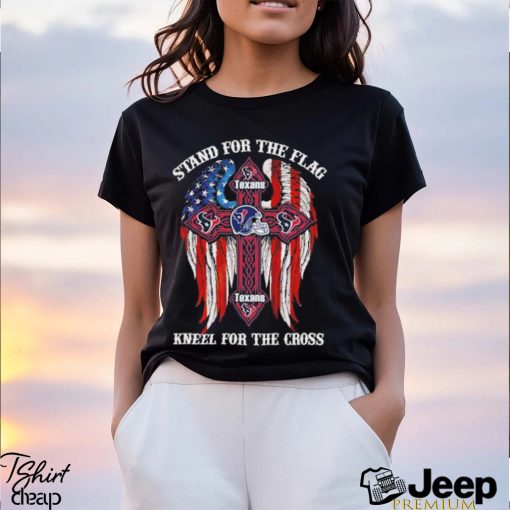 Houston Texans Stand For The Flag Kneel For The Cross 2024 T shirt