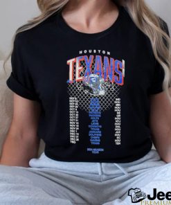 Houston Texans Threads Schedule 2024 Season Tour Shirt