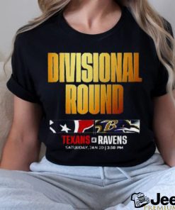 Houston Texans Vs Baltimore Ravens 2023 Super Divisional Round Shirt