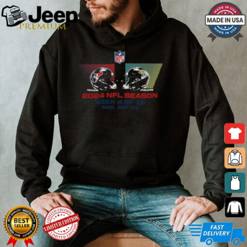 Houston Texans vs Jacksonville Jaguars NFL season week 4 2024 shirt