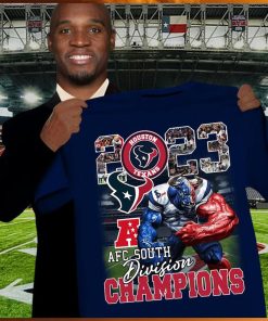 Houston texans mascot team 2023 afc south division champions shirt