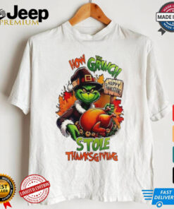 How The Grinch stole Thanksgiving Hallothanksmas shirt