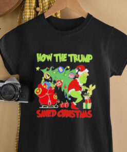 How The Trump Saved Christmas Grinch Trump Make Xmas Great Again Shirt