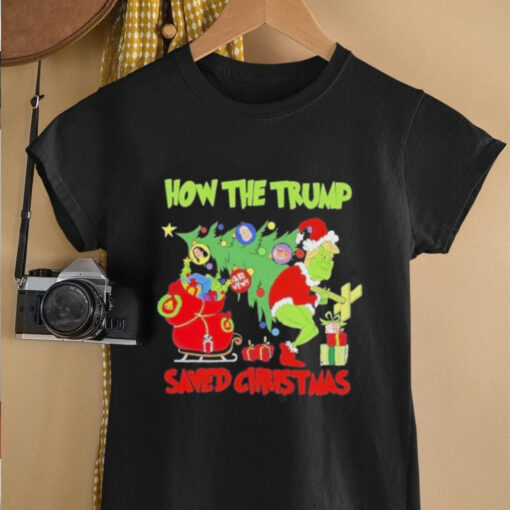 How The Trump Saved Christmas Grinch Trump Make Xmas Great Again Shirt