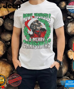 Howl Yourself A Merry Christmas Universal Monsters T Shirt