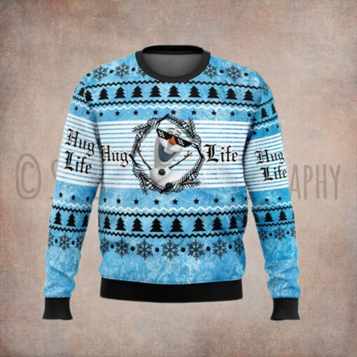 Hug Life Olaf Ugly Christmas Sweater