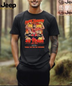 Hulk Hogan 40 Years 1984 2024 Thank You For The Memories Signature Shirt