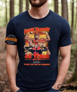 Hulk Hogan 40 Years 1984 2024 Thank You For The Memories T Shirt