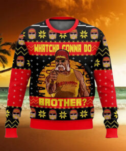 Hulk Hogan Whatcha Gonna Do Brother Ugly Christmas Sweater