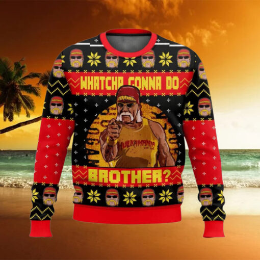 Hulk Hogan Whatcha Gonna Do Brother Ugly Christmas Sweater