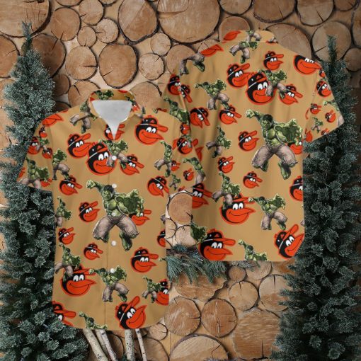 Hulk Marvel Avengers Memes Hawaiian Shirt Outfit Baltimore Orioles