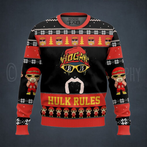 Hulk Rules Hulk Hogan WWE Ugly Sweater