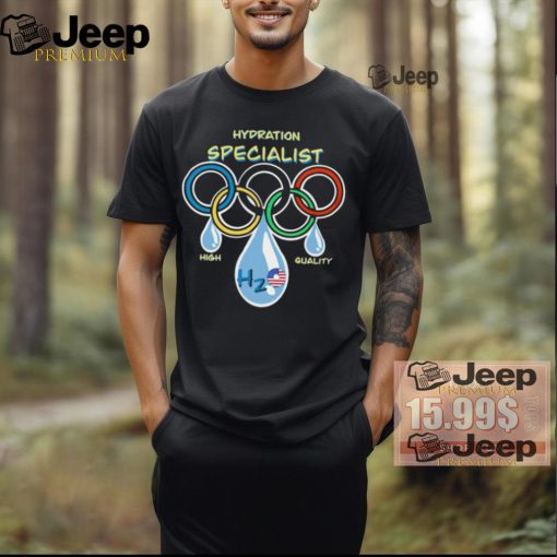 Hydration specialist high quality Olympic logo shirt