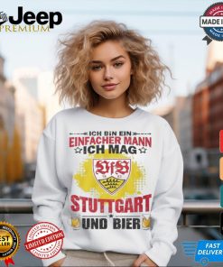 I Am A Simple Man I Like Stuttgart City And Beer T Shirt