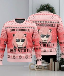 I Am Adorable Spy X Family Ugly Christmas Sweater