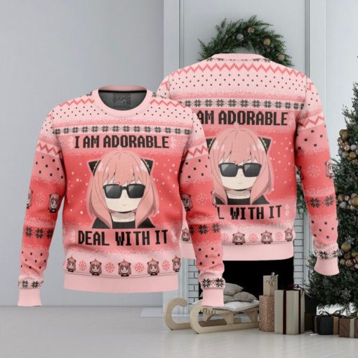 I Am Adorable Spy X Family Ugly Christmas Sweater