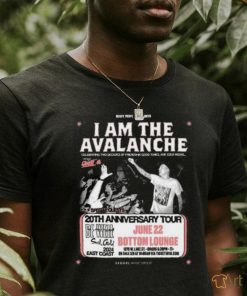 I Am The Avalanche 20Th Anniversary Tour June, 2024 Bottom Lounge Poster Shirt