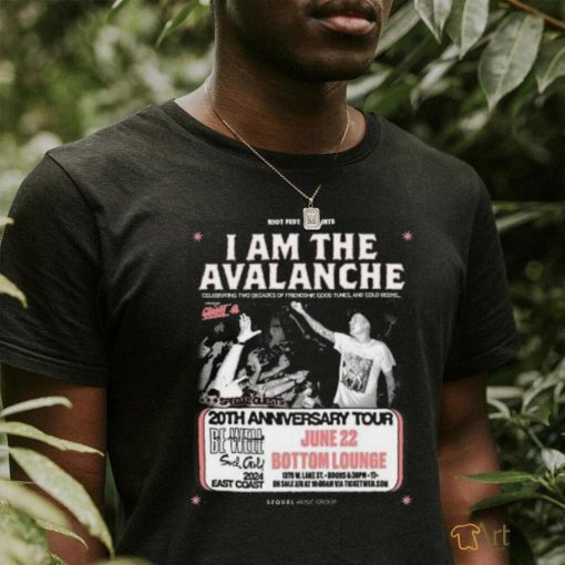 I Am The Avalanche 20Th Anniversary Tour June, 2024 Bottom Lounge Poster Shirt