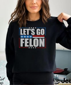 I Am Voting Convicted Felon 2024 Trump Let's Go Felon Men's T shirt