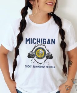 I Love Michigan Wolverines today tomorrow forever shirt