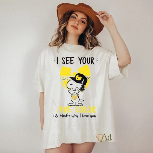 I See Your True Color Snoopy Wu Tang Clan T Shirt