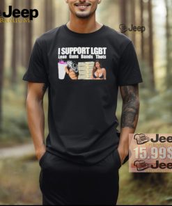 I Support Lgbt Lean Guns Bands Thots Shirt