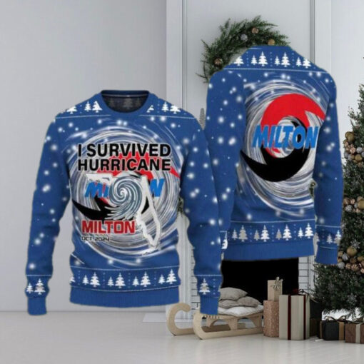 I Survived Hurricane Milton 2024 Ugly Christmas Sweater – Fun and Memorable Holiday Sweater