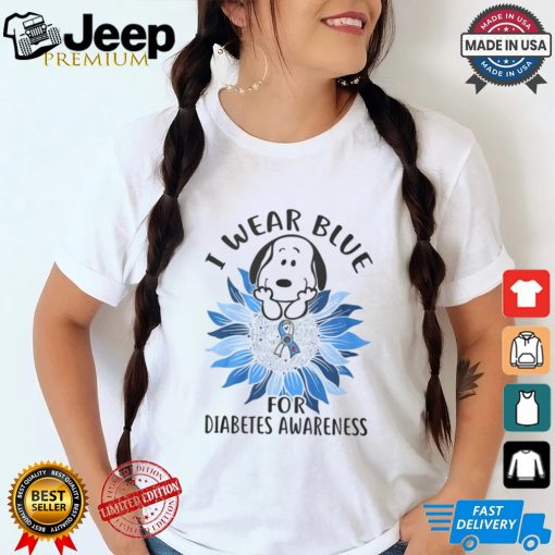 I Wear Blue For Diabetes Awareness shirt