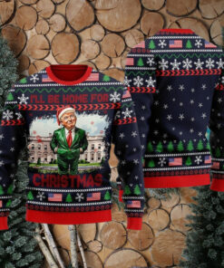 I Will Be Home For Christmas Ugly Sweater