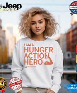 I am a hunger action hero foodbank T shirt