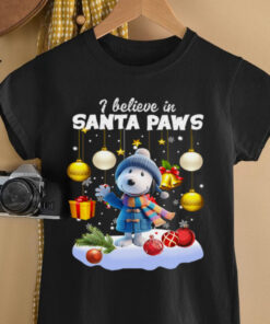 I believe in santa paws christmas shirt